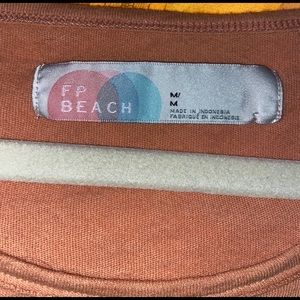 Peach colored Free People top